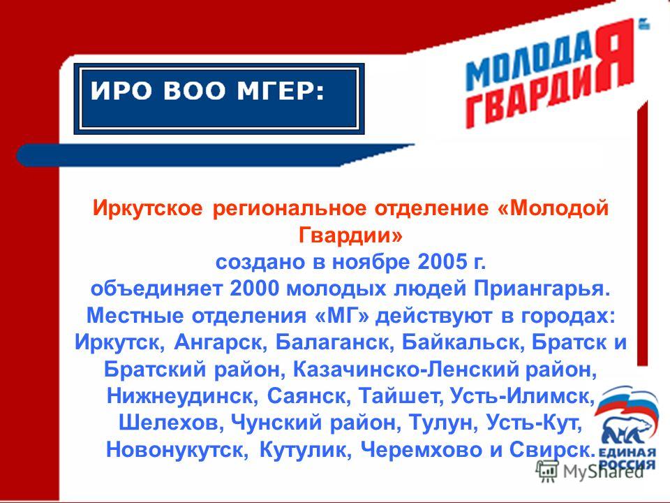 Отделения молодой гвардии. Молодая гвардия МГЕР. Молодая гвардия Единой России девиз. Презентация молодой гвардии Единой России. Партия Единая Россия молодая гвардия.
