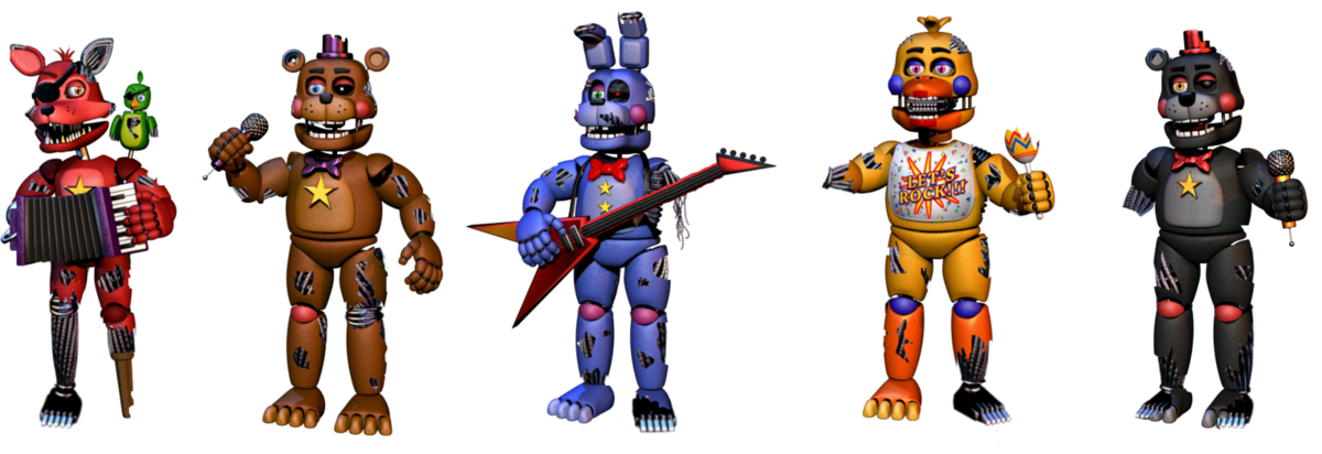 Картинки аниматроников из fnaf 6